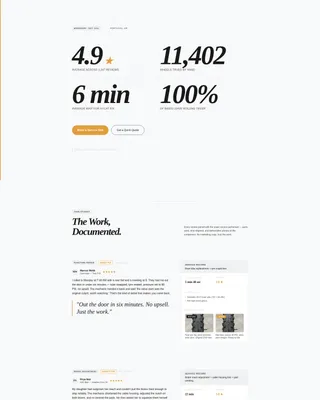 Bicycle Mechanic Review & Booking Landing Page