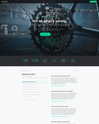 Certified Auto Mechanic Landing Page Template
