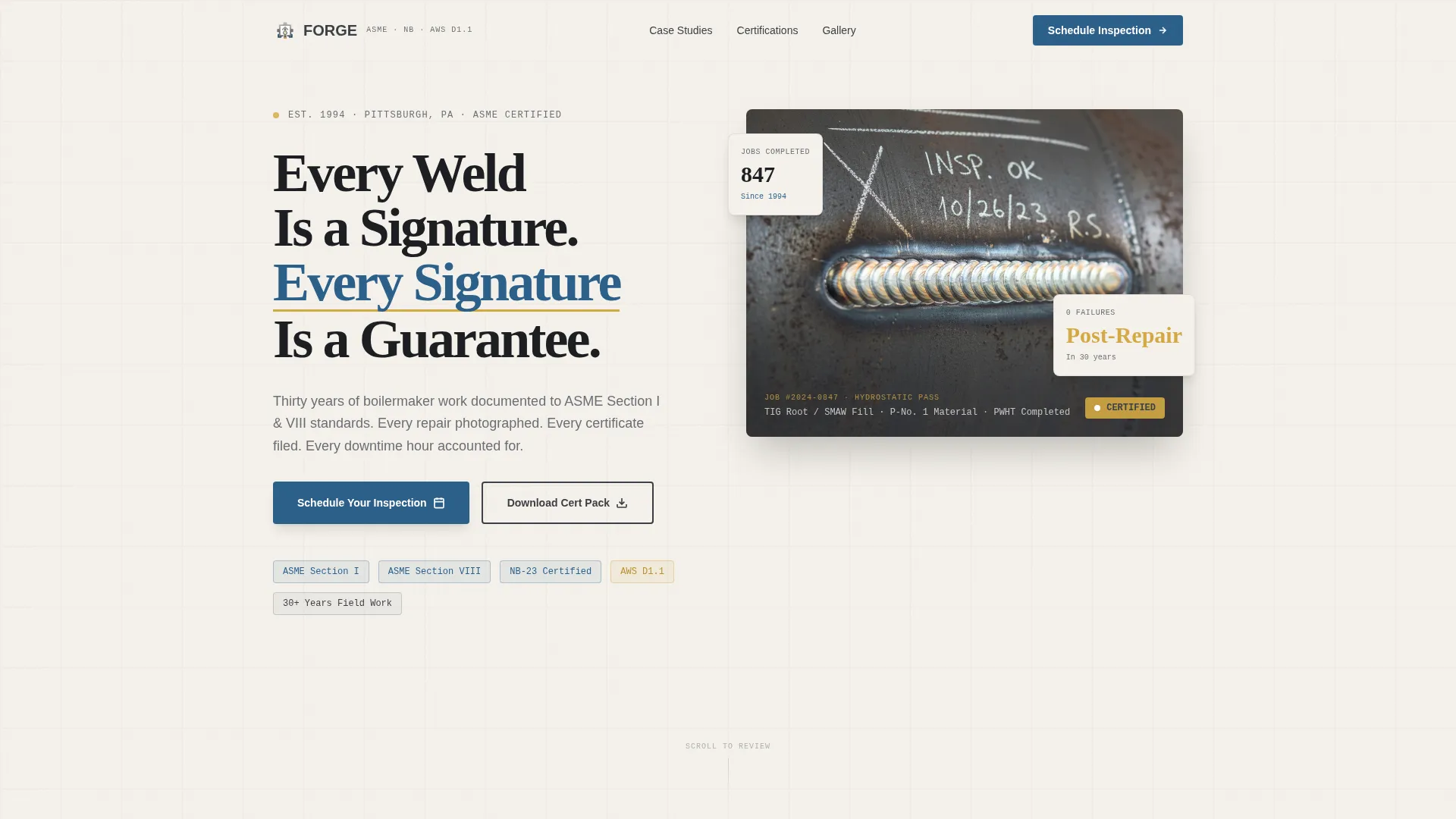 Boilermaker Portfolio Landing Page Template