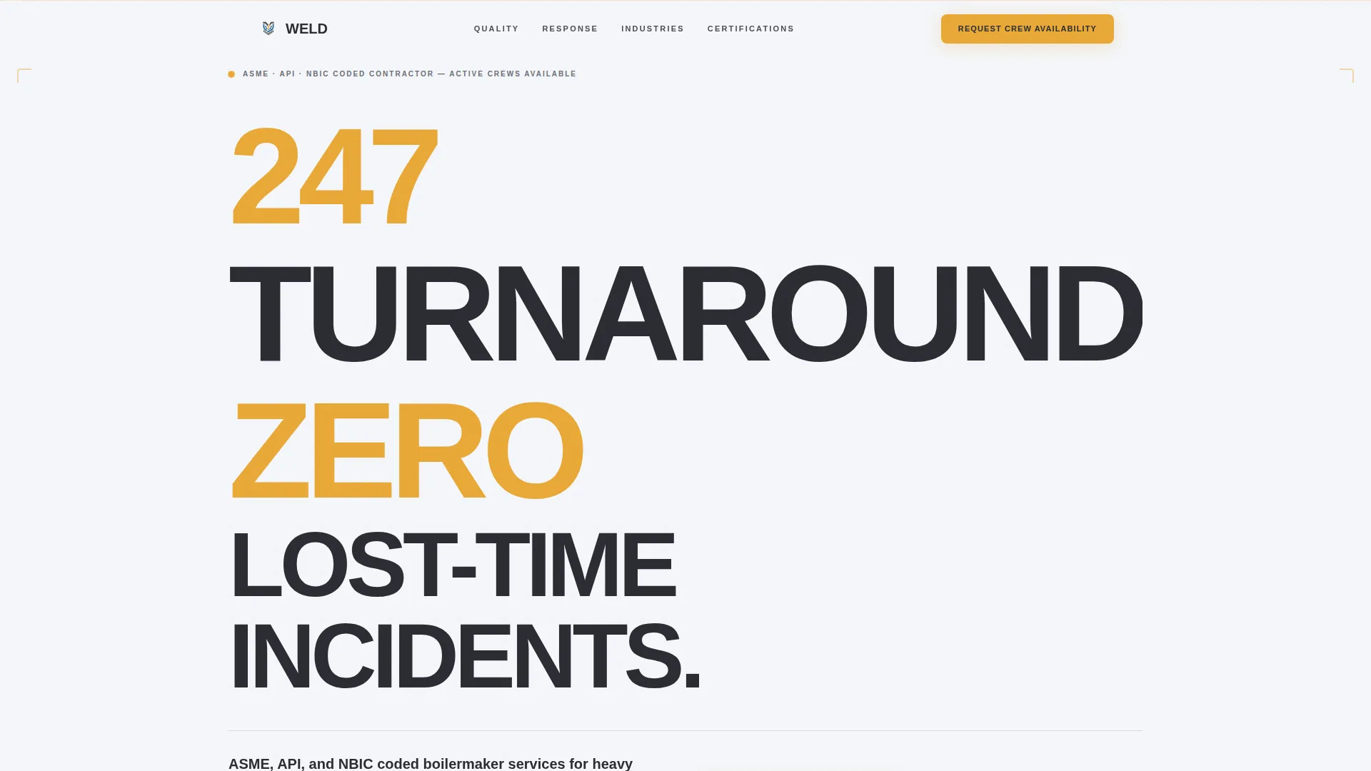 Certified Boilermaker Landing Page Template