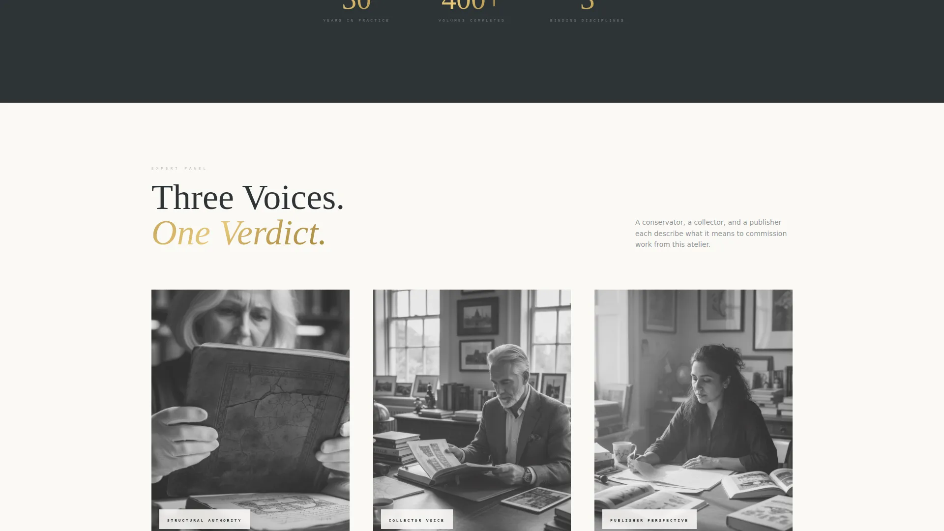 Bookbinder Portfolio Landing Page Template