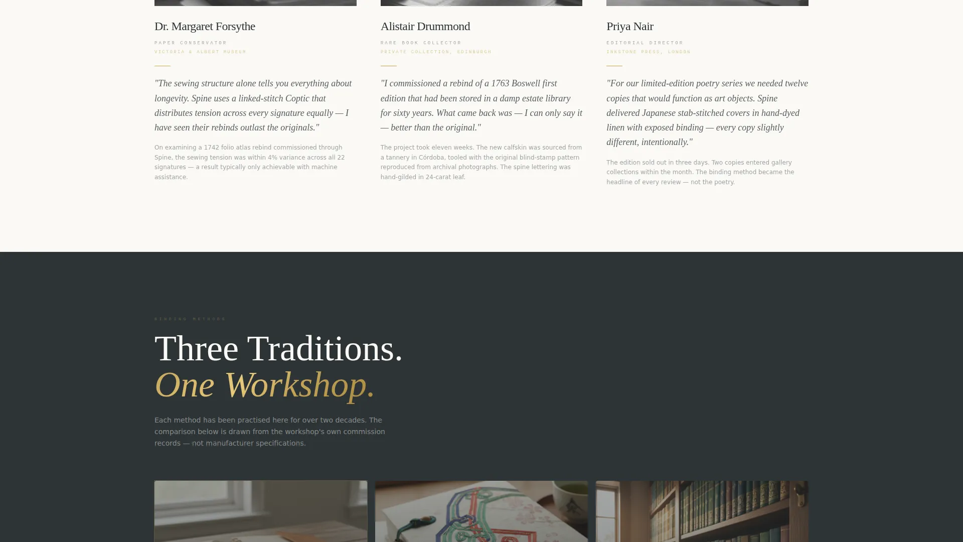 Bookbinder Portfolio Landing Page Template
