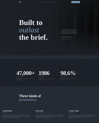 Bookbinder Quote Request Landing Page Template