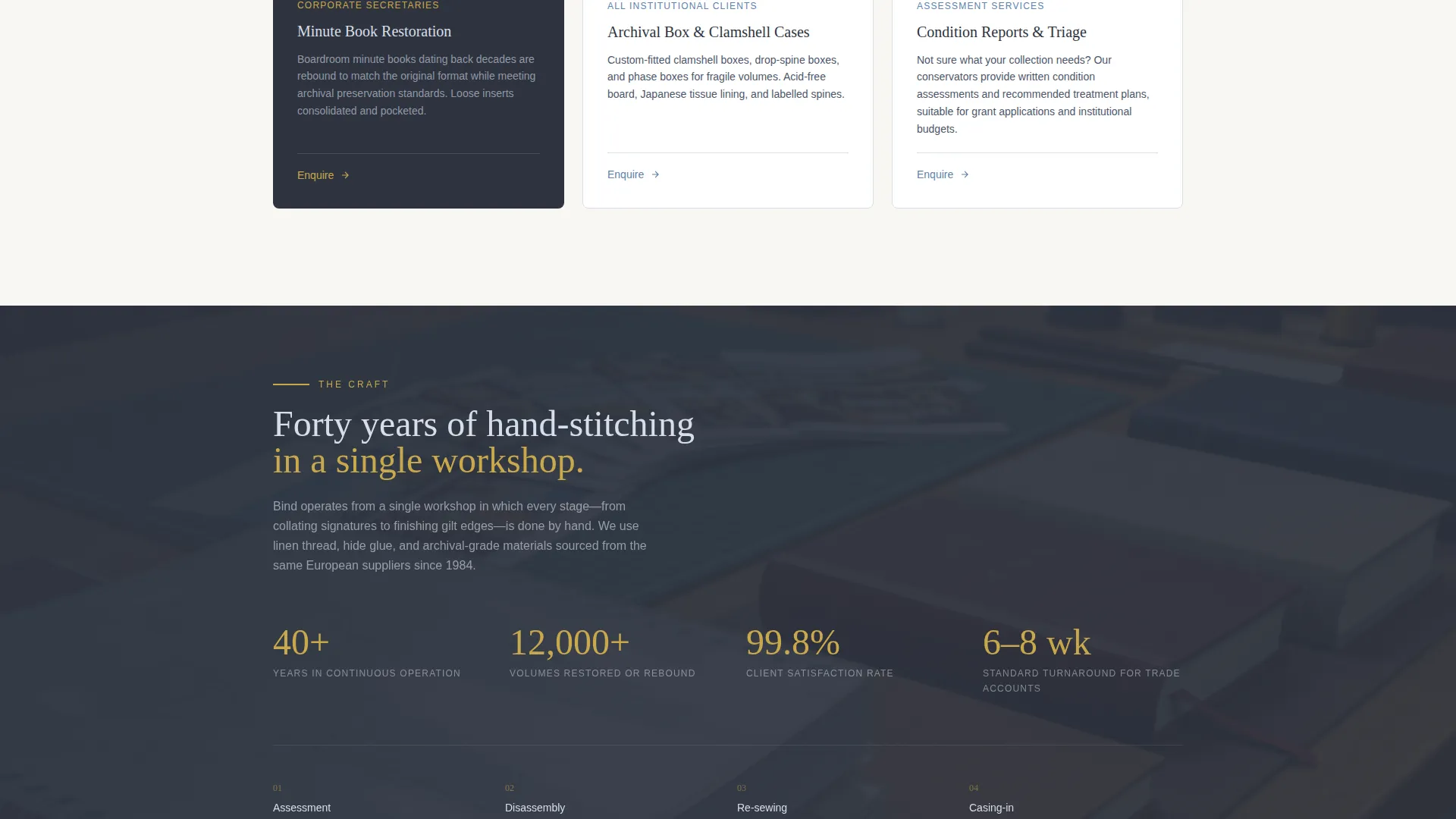 Bookbinder Service Area Landing Page Template