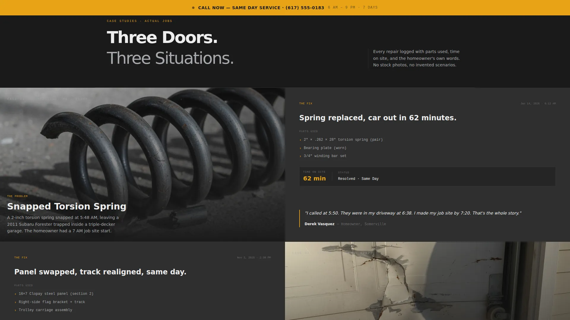 Reliable Garagedoor | Free Website Template | Rocket