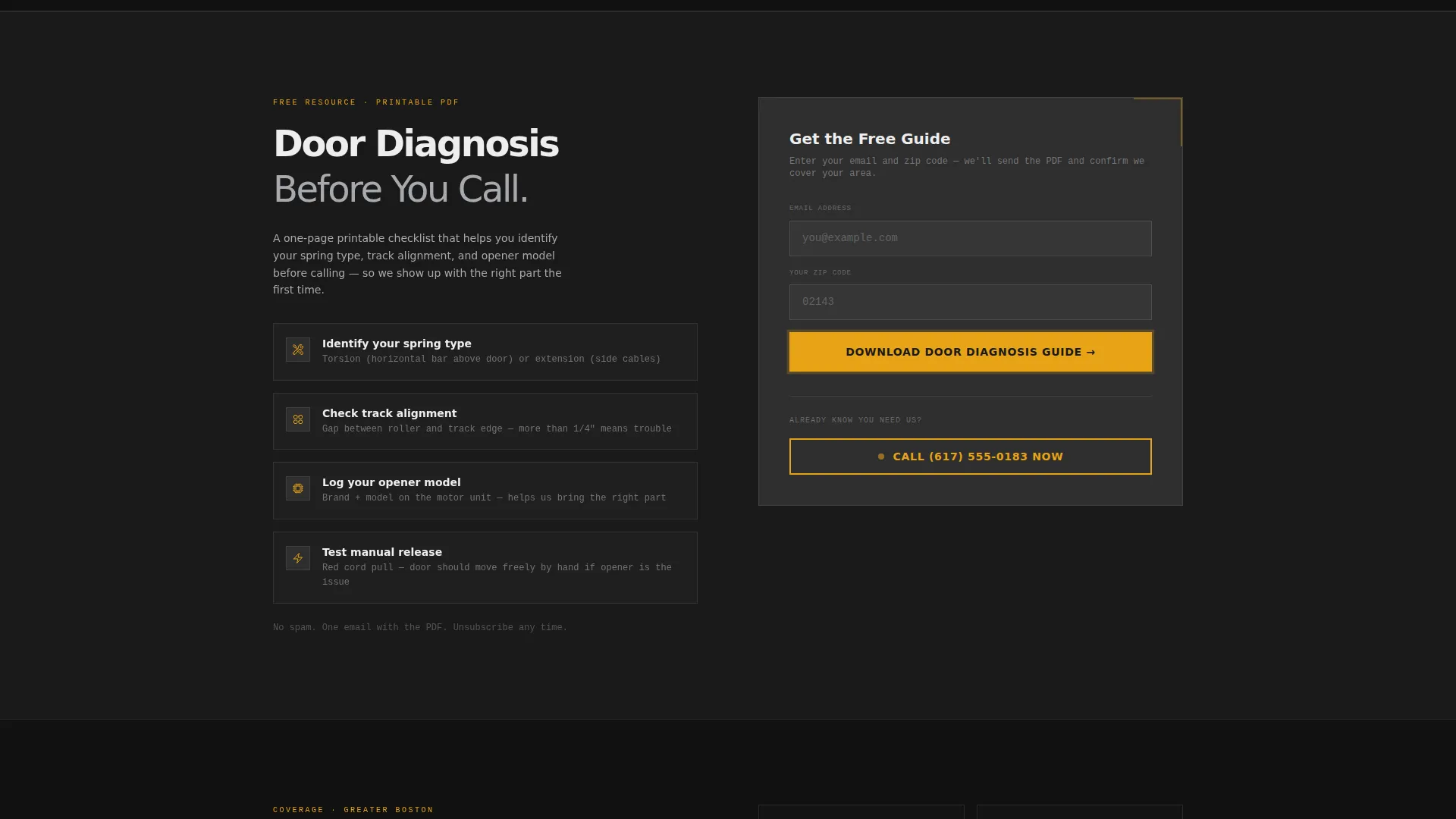 Reliable Garagedoor | Free Website Template | Rocket