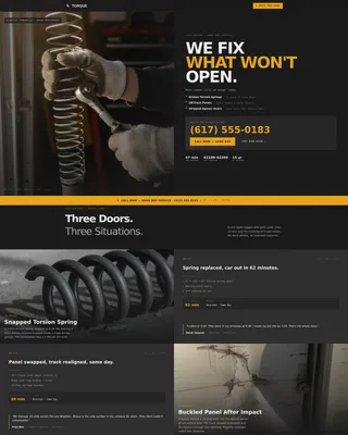 Reliable Garagedoor | Free Website Template | Rocket