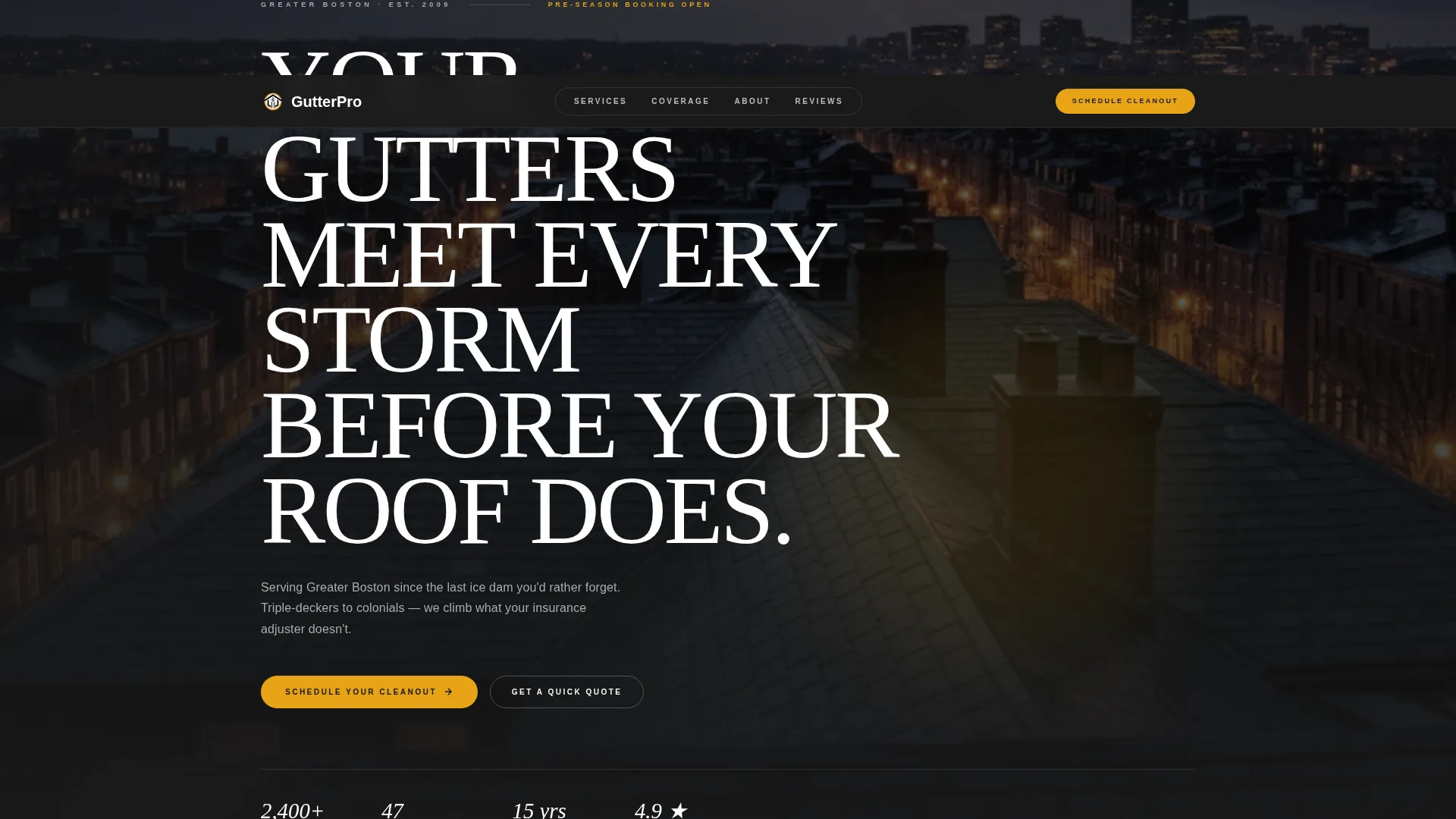 Authoritative Boston | Free Website Template | Rocket
