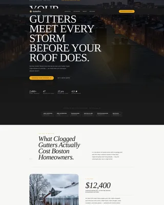 Authoritative Boston | Free Website Template | Rocket