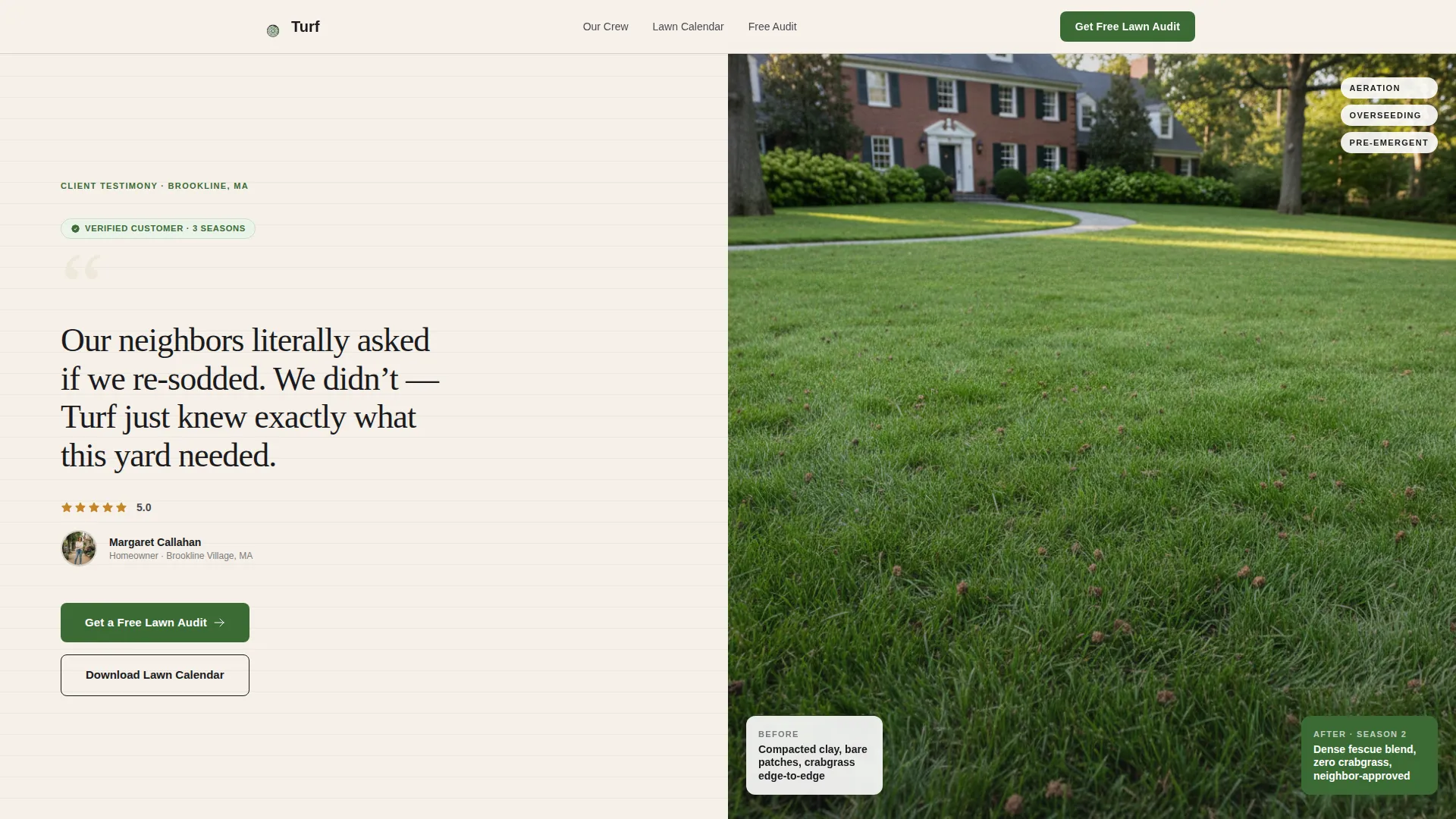 Authoritative Lawncare | Free Website Template | Rocket