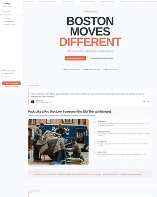 Trusted Moving | Free Website Template | Rocket