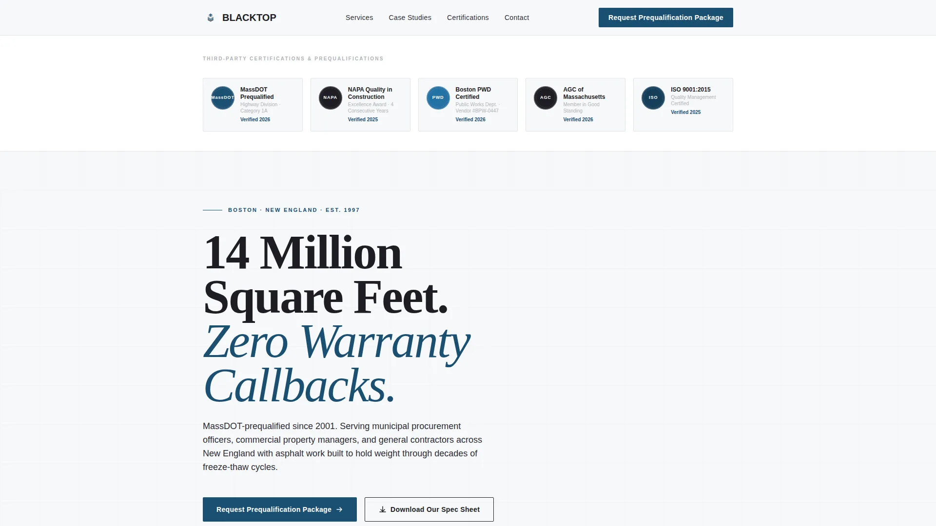 Authoritative Paving | Free Website Template | Rocket