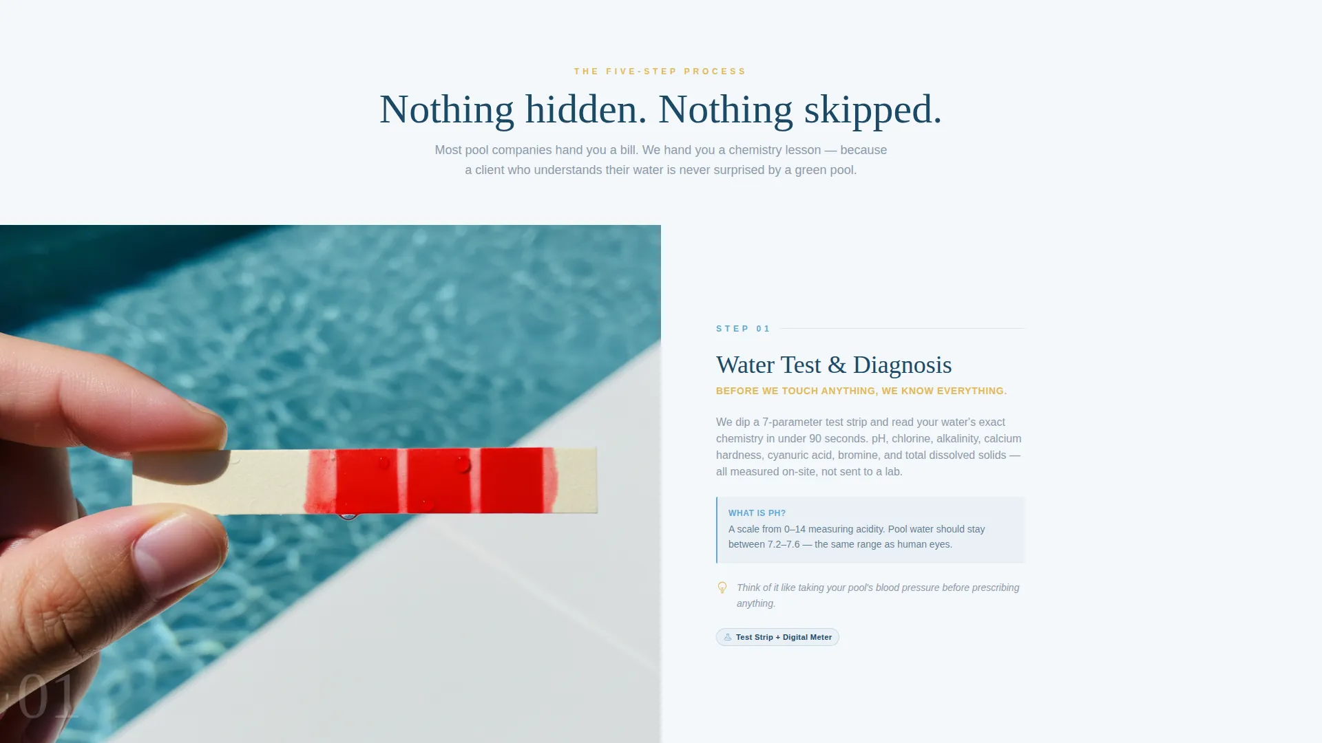 Transparent Pool Maintenance | Free Website Template | Rocket