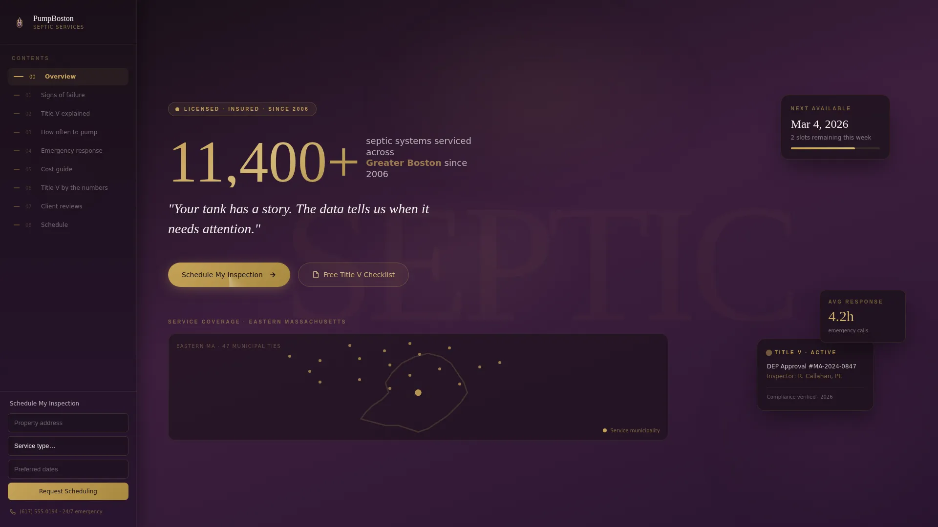 Authoritative Septic | Free Website Template | Rocket