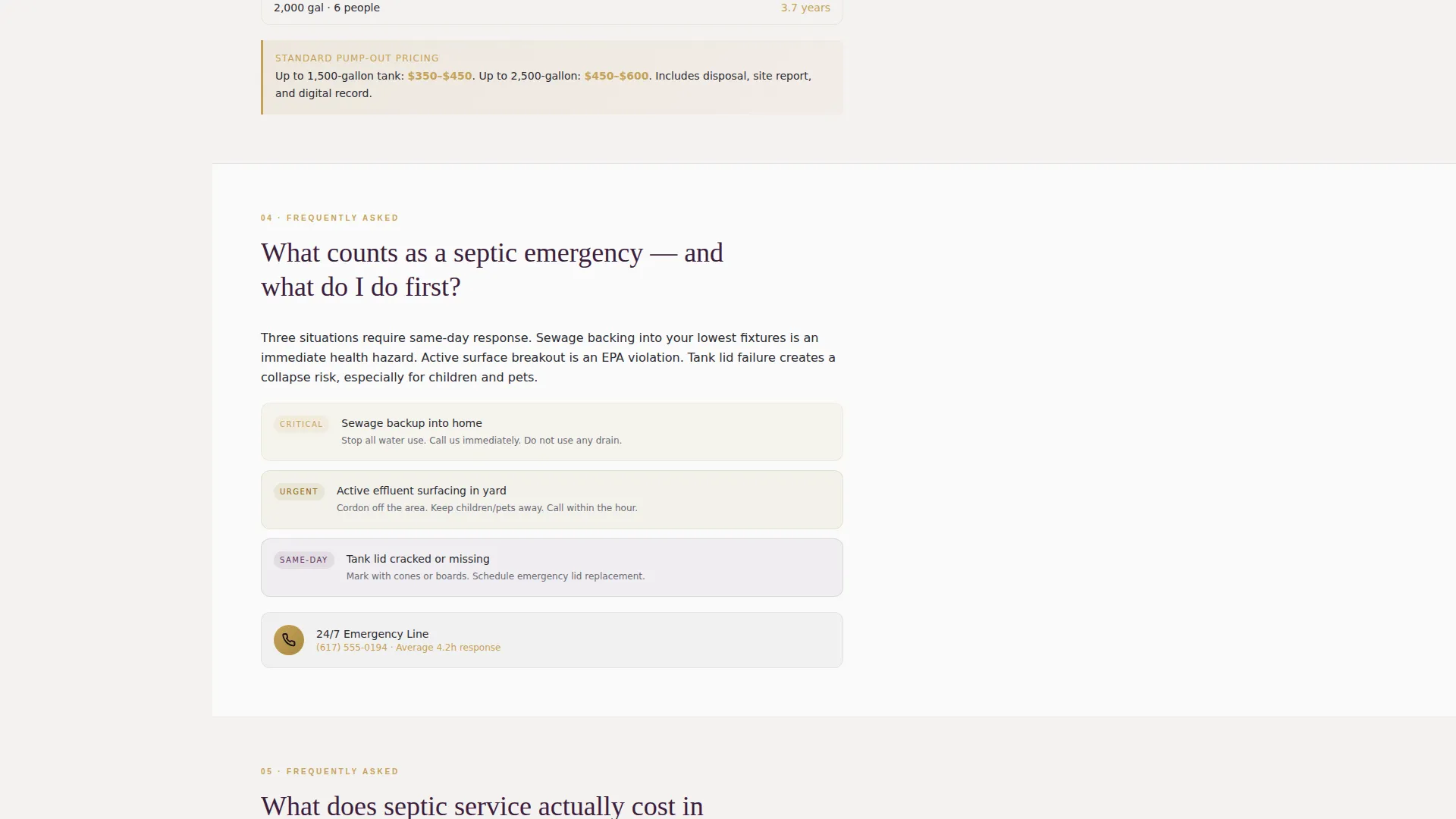 Authoritative Septic | Free Website Template | Rocket