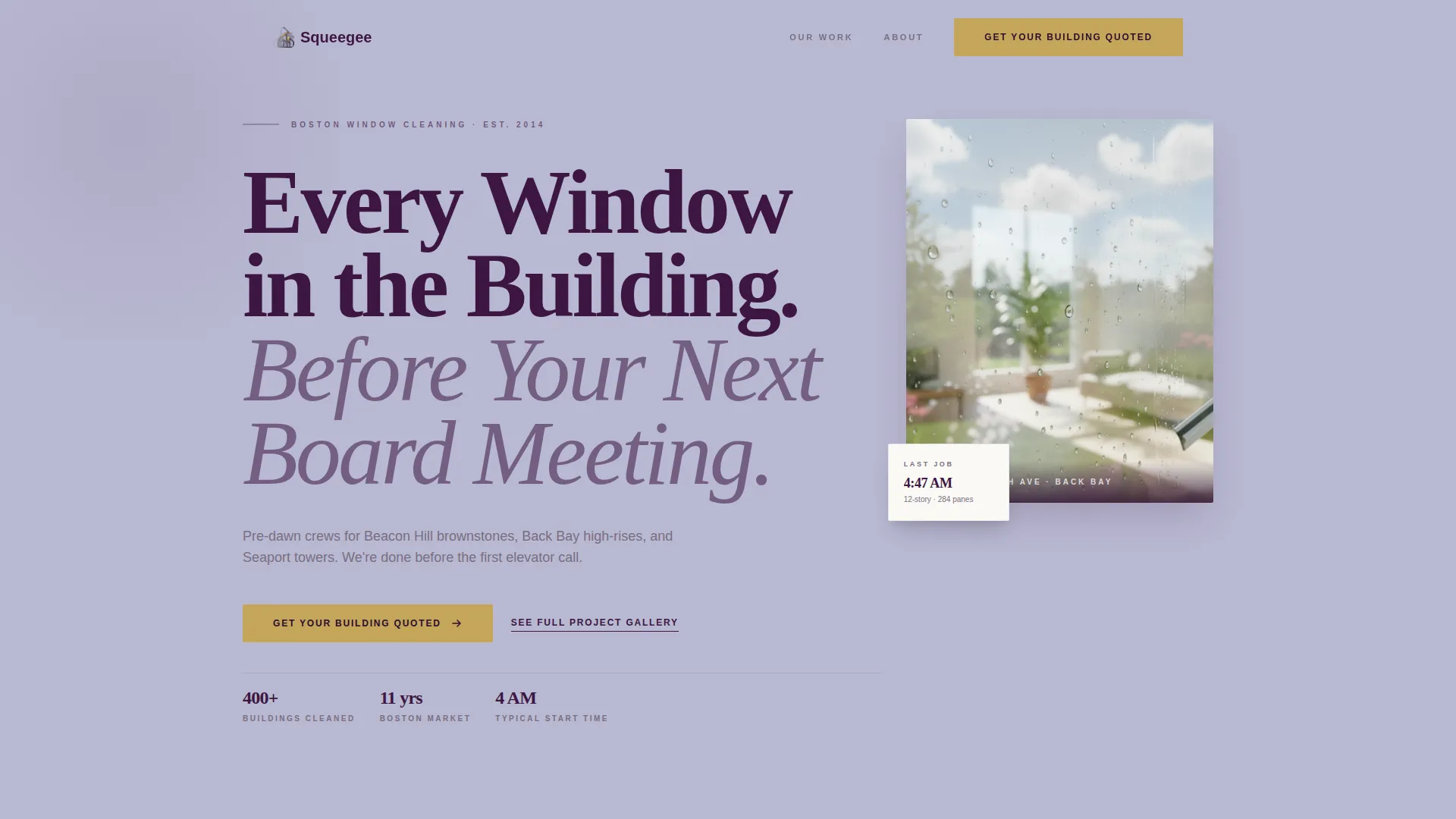 Reliable Windowcleaning | Free Website Template | Rocket