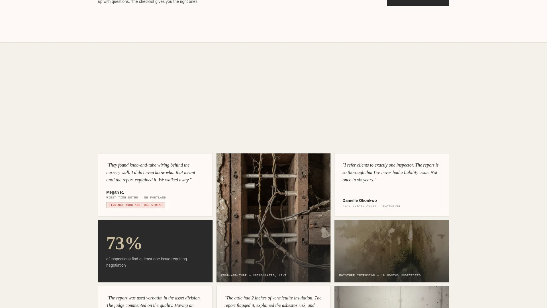 Building Inspector Landing Page Template