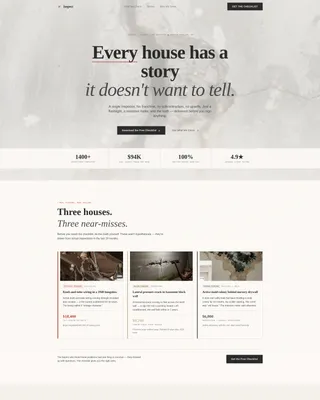 Building Inspector Landing Page Template