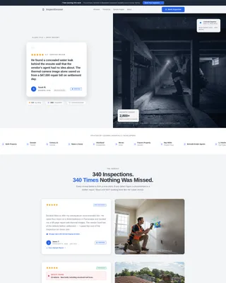 Building Inspector Reviews & Testimonials Landing Page