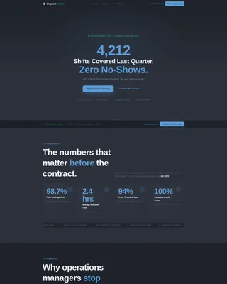 Bus Driver Booking Landing Page Template