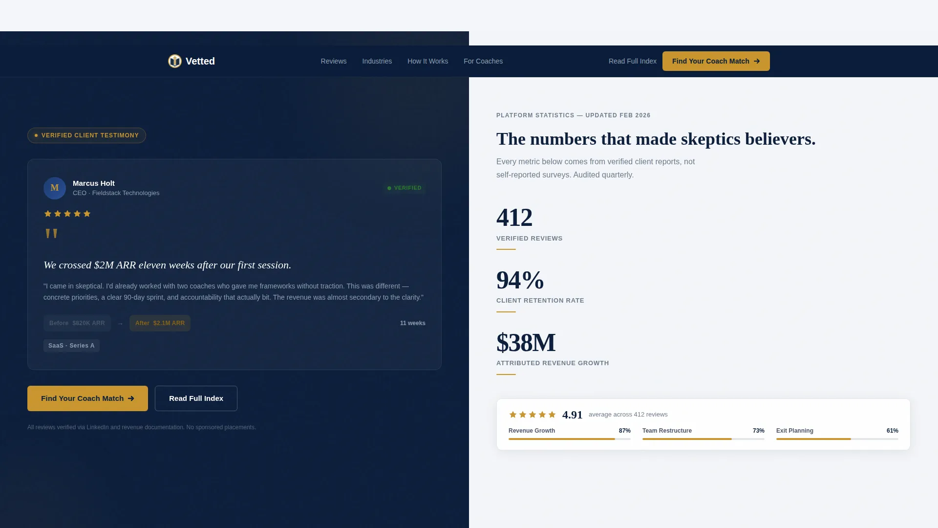 Business Coach Booking Website Template