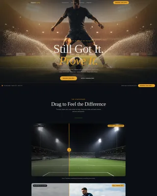 Masters & Senior League Landing Page Template