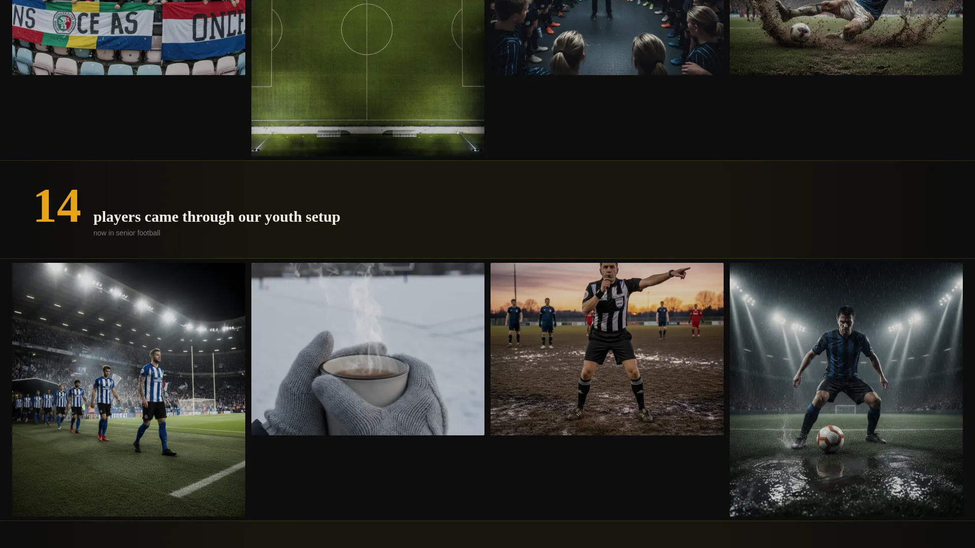 Semi-Pro Soccer Club Landing Page Template