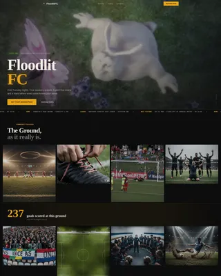 Semi-Pro Soccer Club Landing Page Template