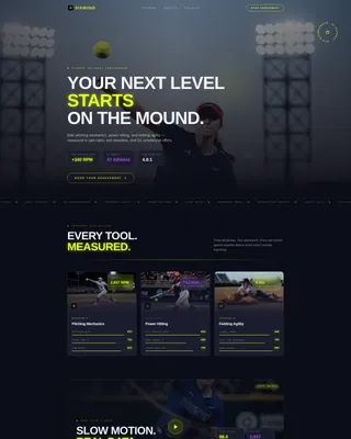 Elite Softball Coach Landing Page Template