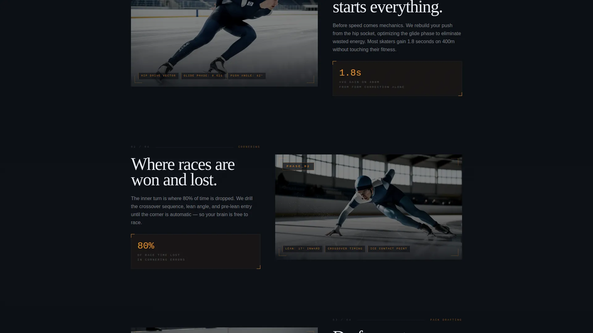 Supreme Short-Track Speed Skating Landing Page Template