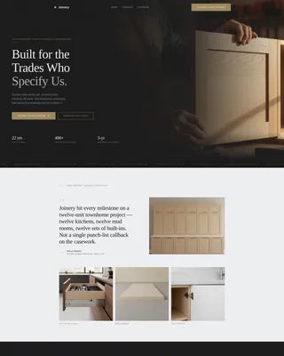 Expert Custom Carpentry Landing Page Template
