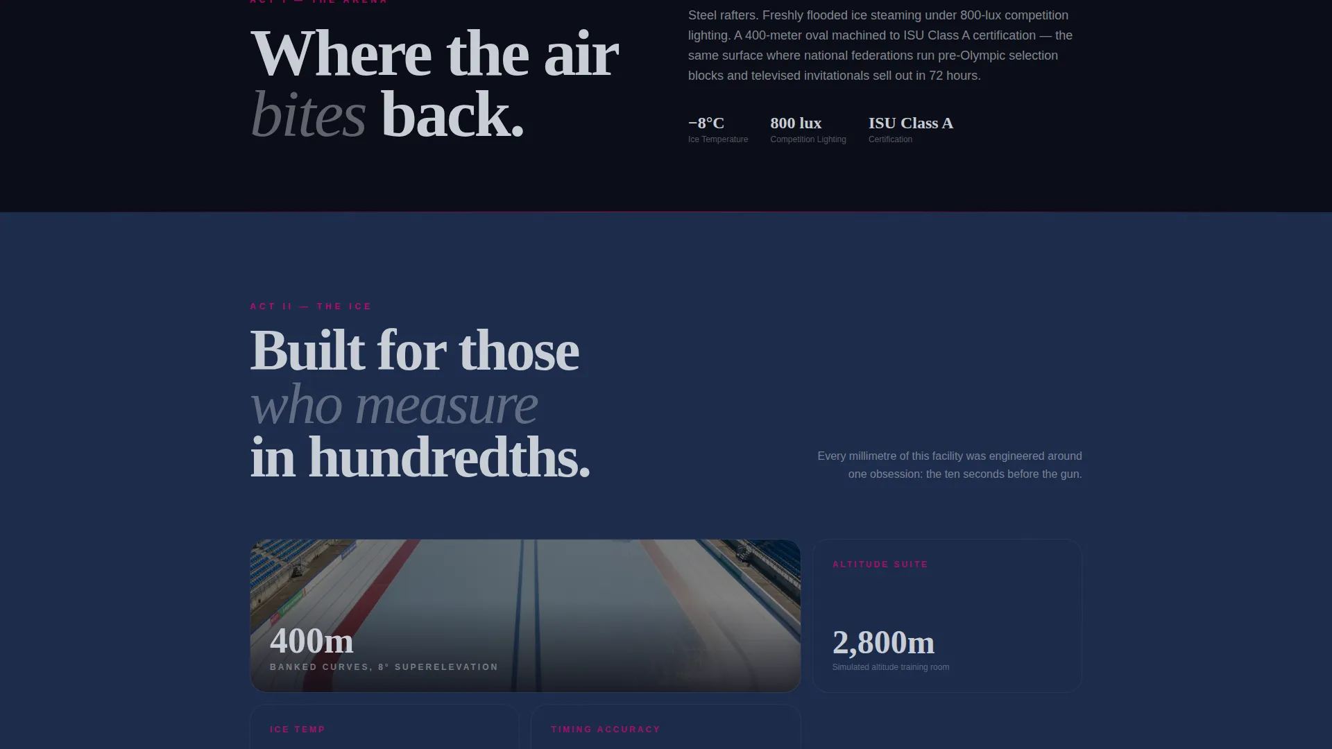Thrilling Speed Skating Landing Page Template