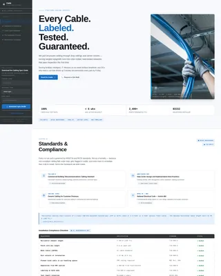Cable Installer Business Professional Website Template