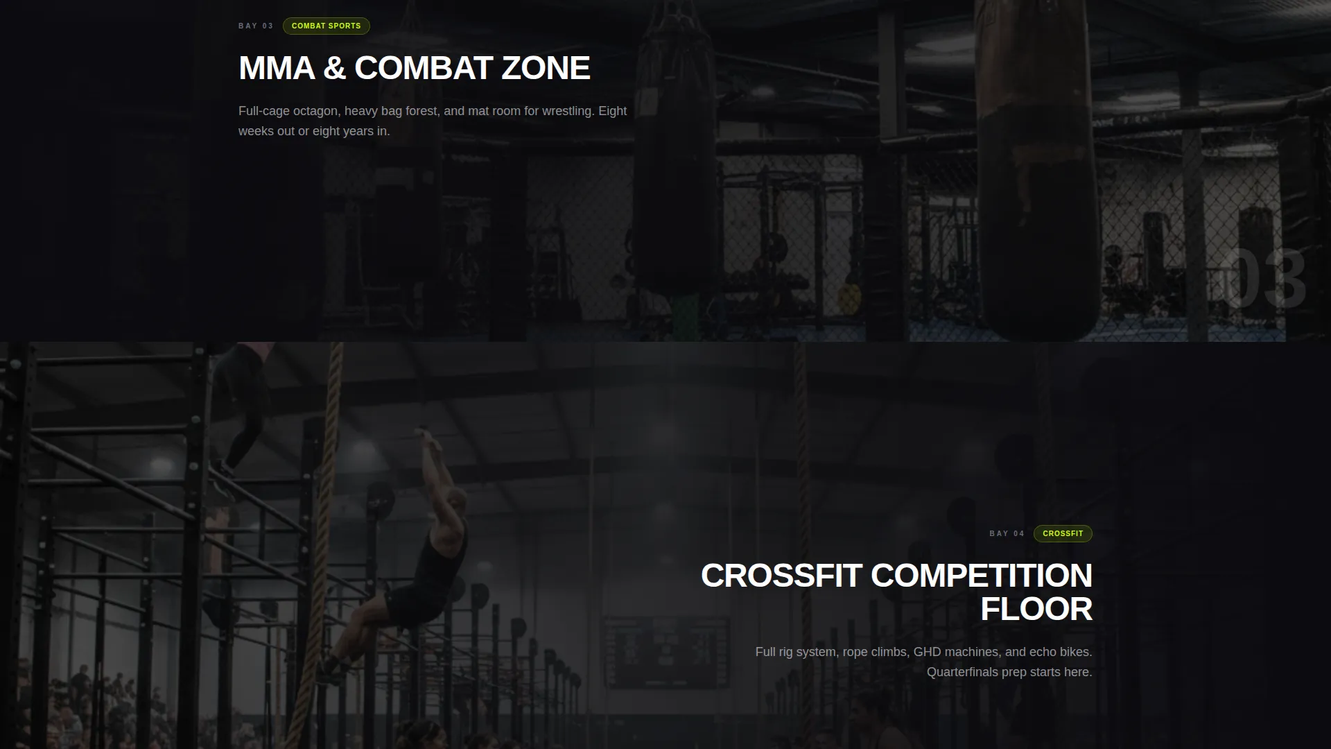 Sports Complex Landing Page Template