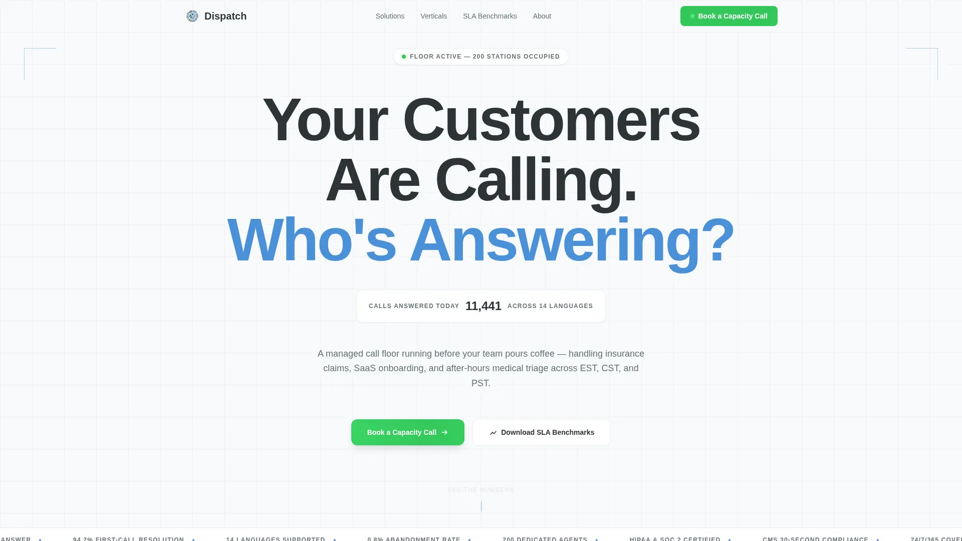 Outsourcing & BPO Booking Website Template