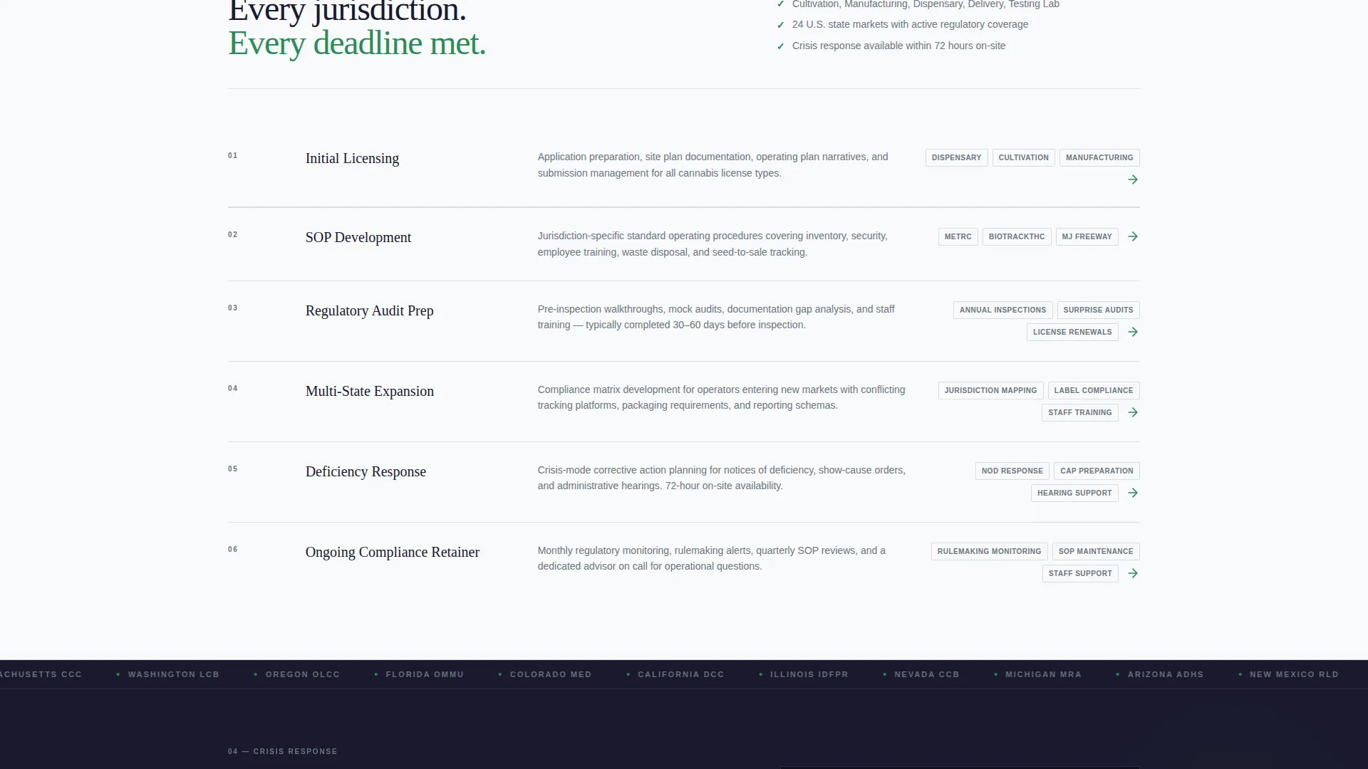 Cannabis Consulting Reviews Website Template