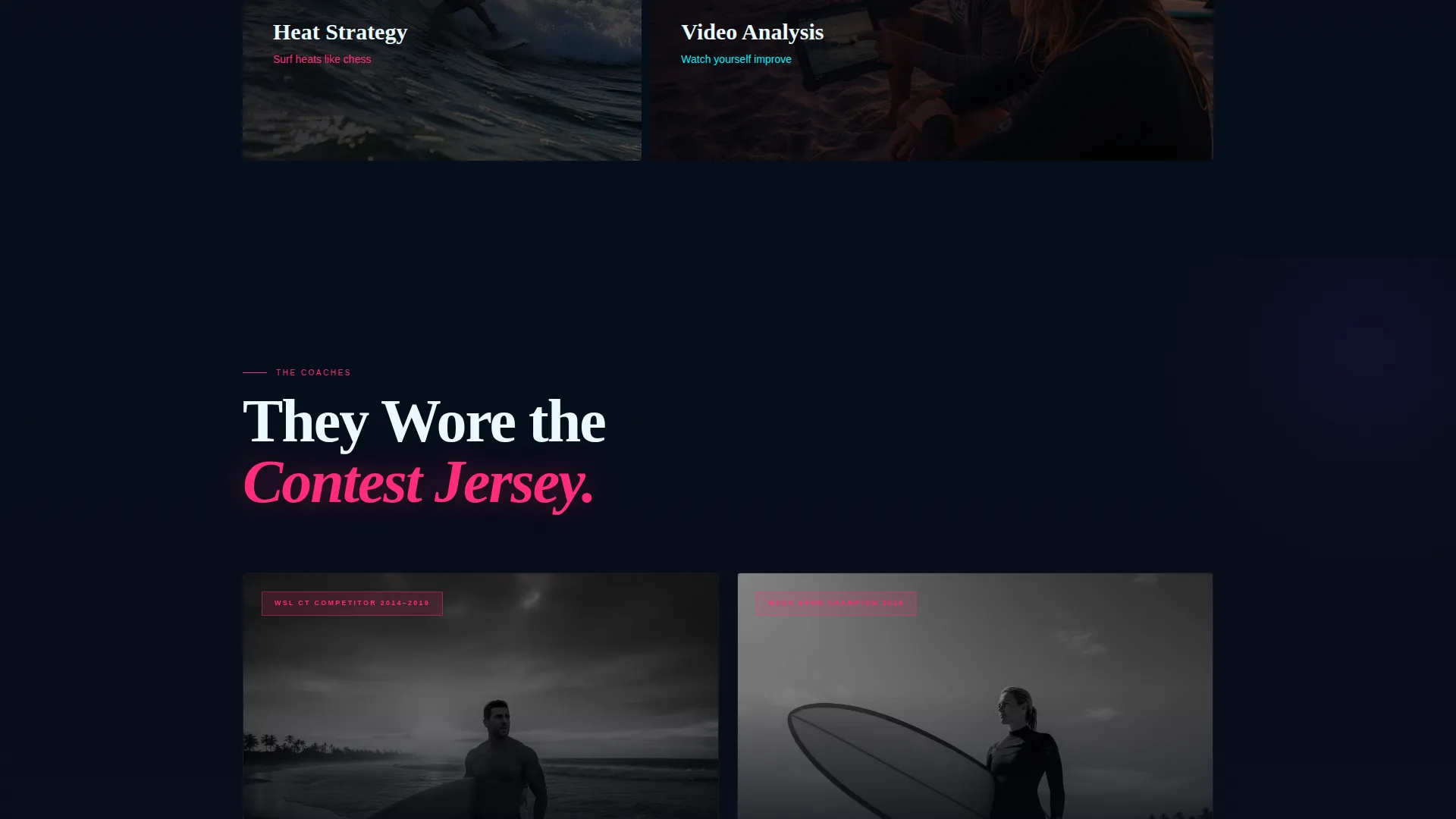 Surfing Academy Landing Page Template