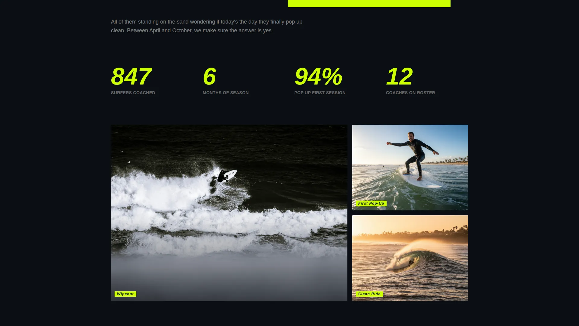 Powerful Ocean Athletics Landing Page Template