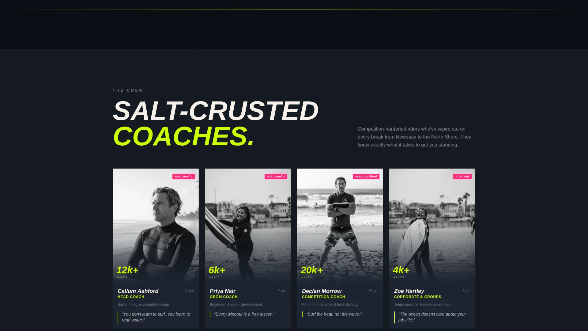 Powerful Ocean Athletics Landing Page Template