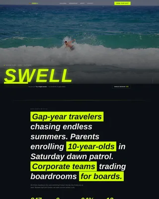 Powerful Ocean Athletics Landing Page Template