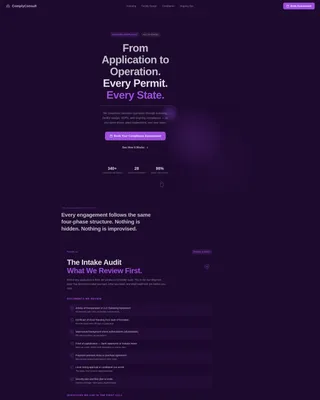 Cannabis Consulting Booking Website Template