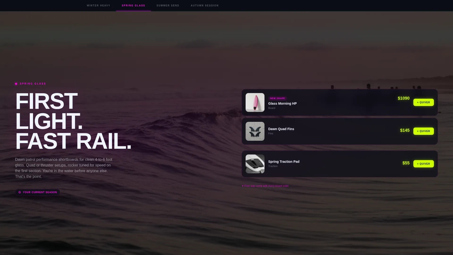 Bold Wave Sports Landing Page Template