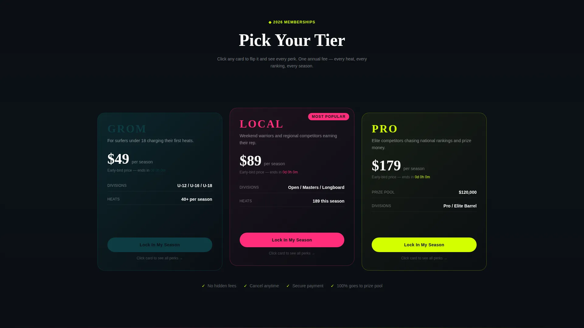 Dynamic Surfing Landing Page Template