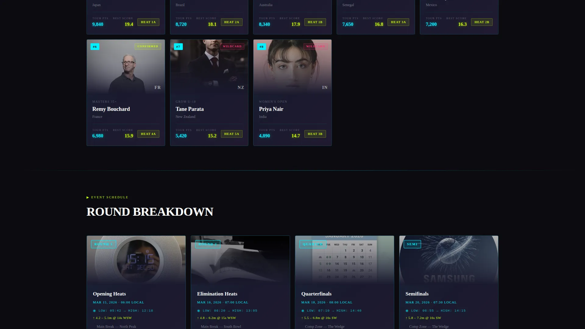 Adrenaline Board Culture Landing Page Template