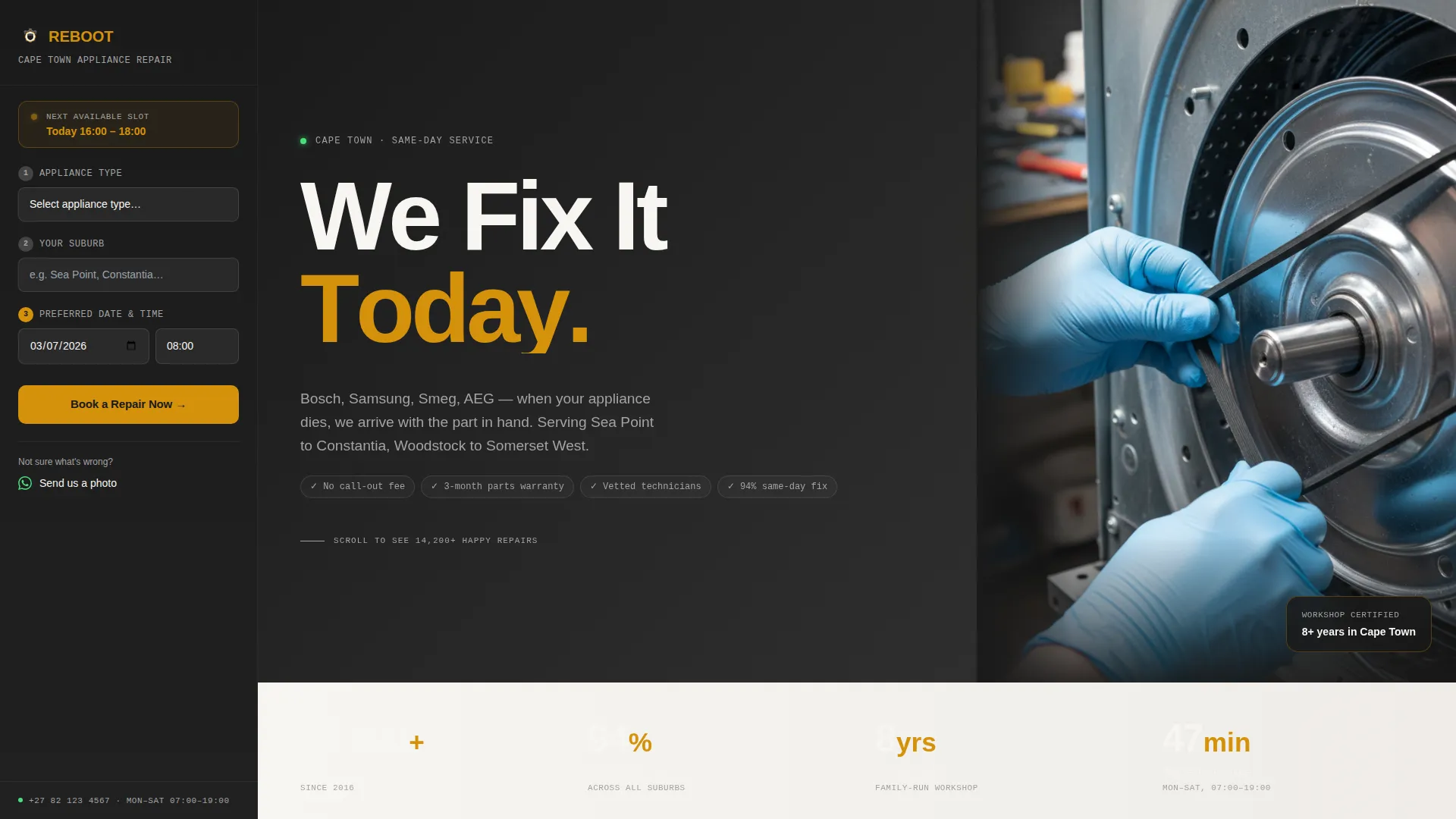 Trusted Appliancerepair | Free Website Template | Rocket