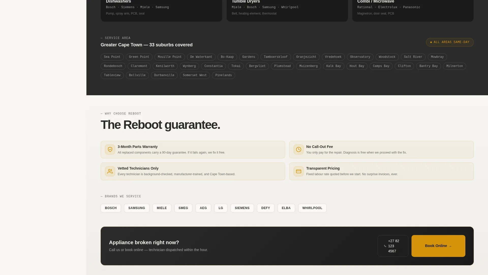 Trusted Appliancerepair | Free Website Template | Rocket