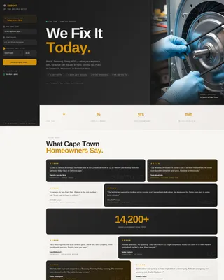 Trusted Appliancerepair | Free Website Template | Rocket