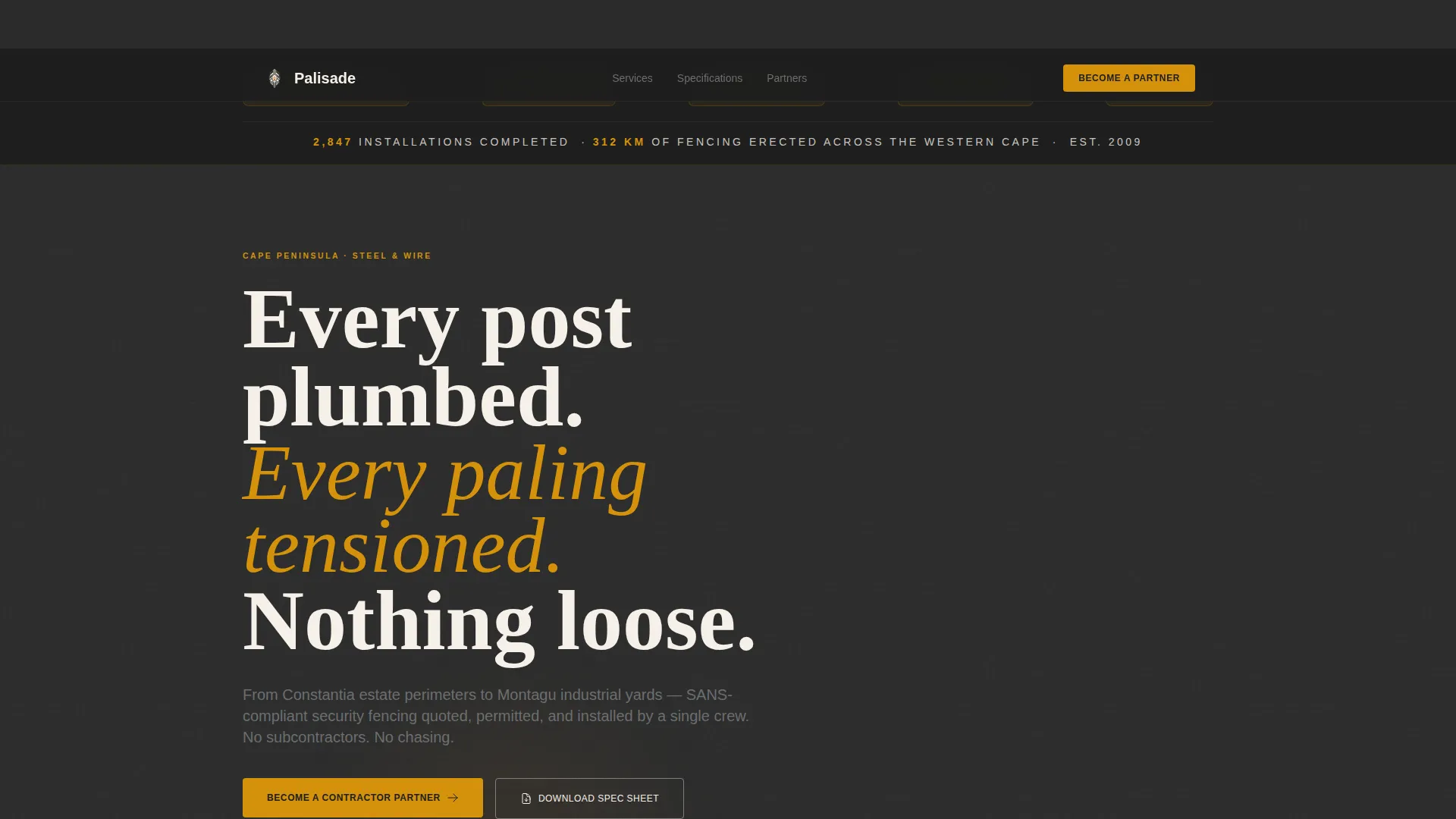 Industrial Fencing | Free Website Template | Rocket