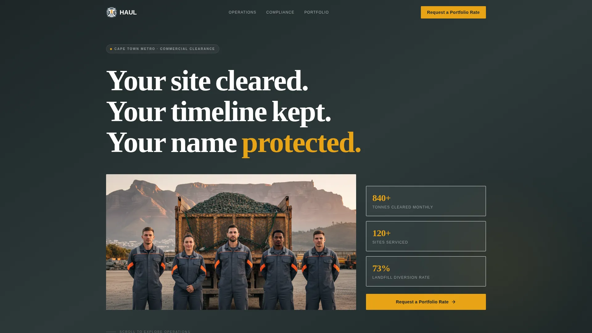 Precision Commercial | Free Website Template | Rocket