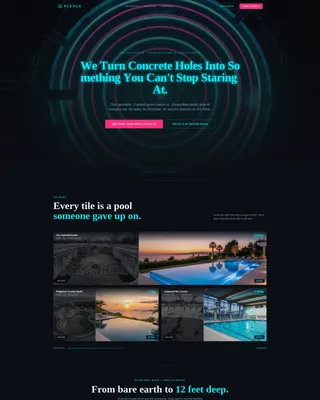 Pool Renovation & Diving Well Landing Page Template